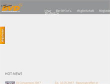 Tablet Screenshot of bvd-ev.de
